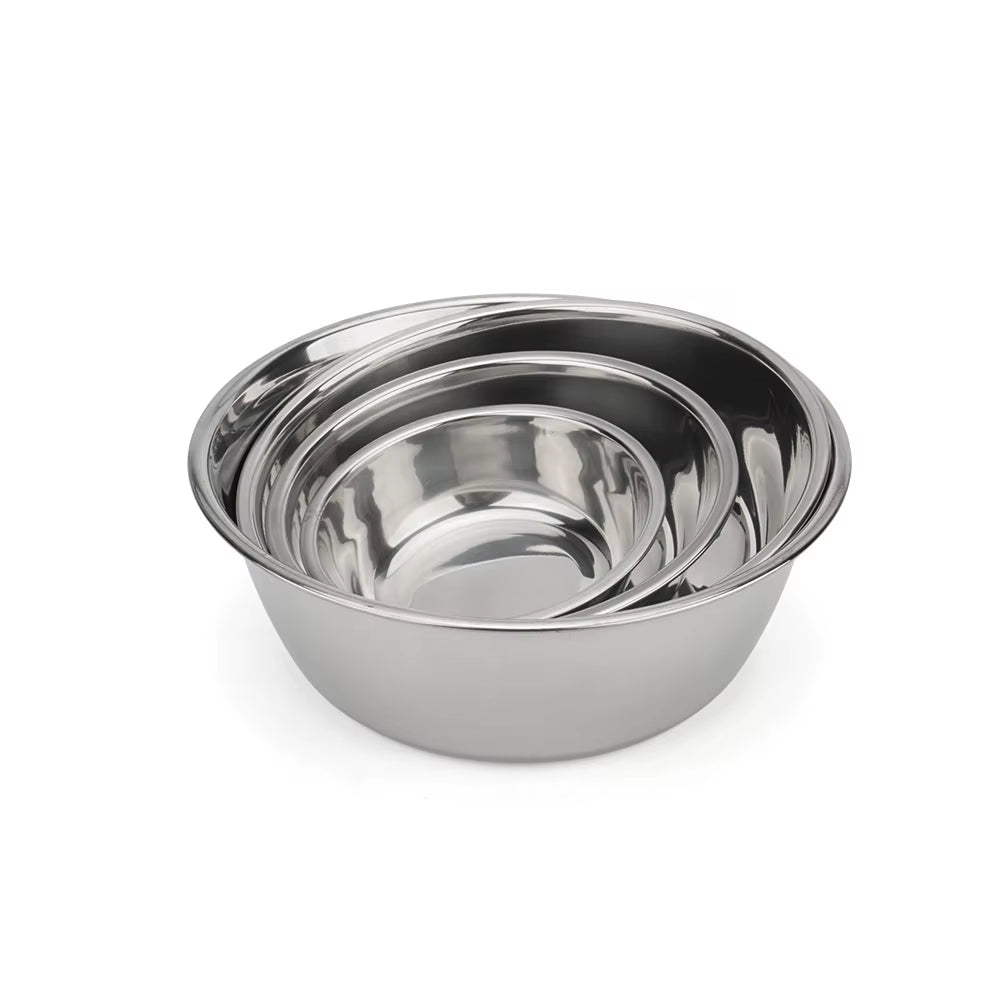 Dog Bowl Stainless Steel Pet Feeding Bowl Cat Food Drinking Feeder Bowl Durable Cheap for Small Medium Big Dogs