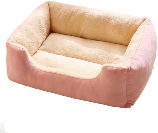 Zentaurus - Grand Lit Pour Chien - Lit Pour Chiens De Moyenne Et Grande Taille - Matelas Pour Chiens De Grande Taille - Lavable (Rose, L : 60 X 45 Cm)