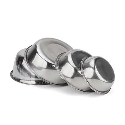 Dog Bowl Stainless Steel Pet Feeding Bowl Cat Food Drinking Feeder Bowl Durable Cheap for Small Medium Big Dogs